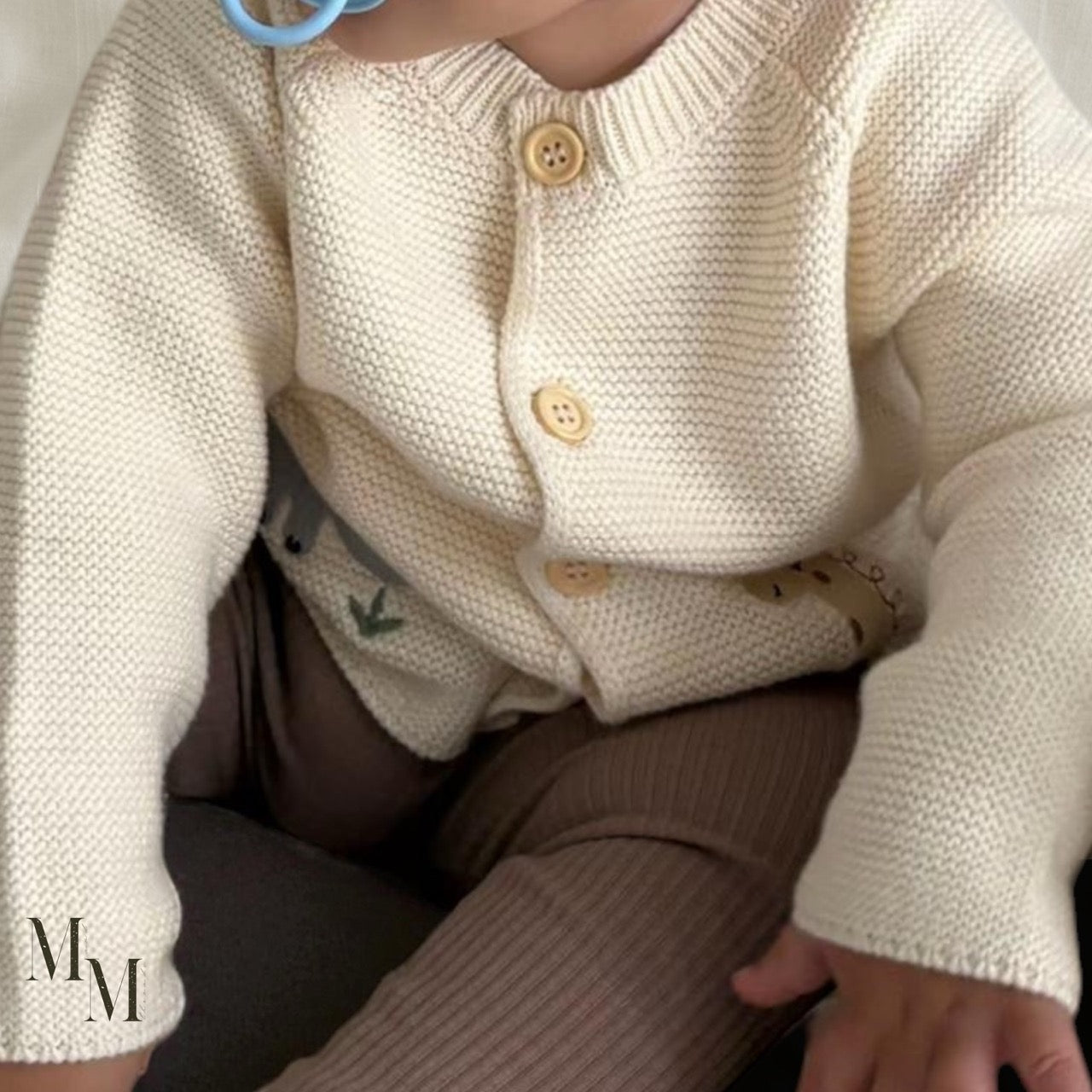 Elephant and Giraffe Knitted Cotton Jersey