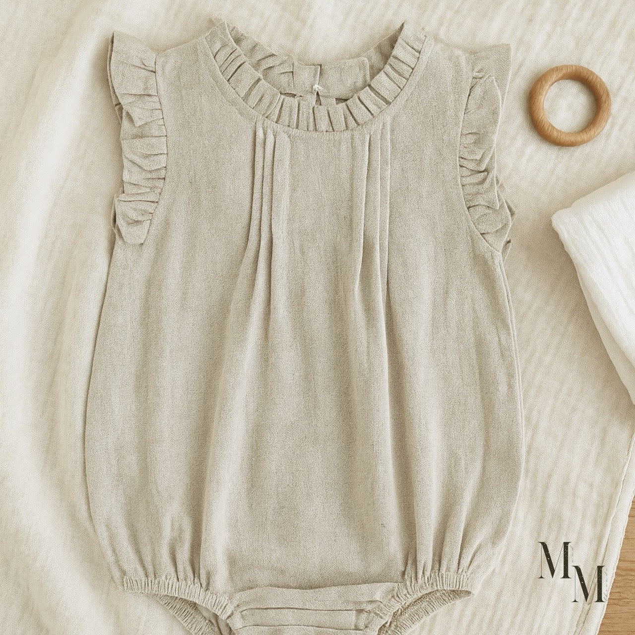 Lily Linen Summer Onesie