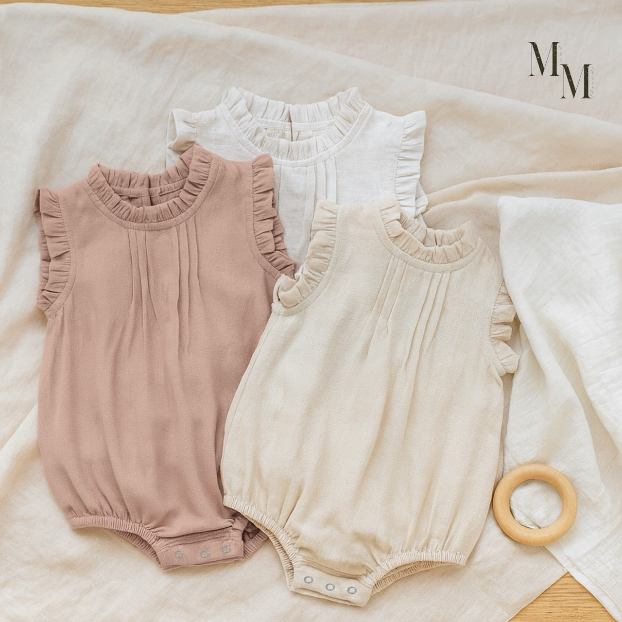 Lily Linen Summer Onesie