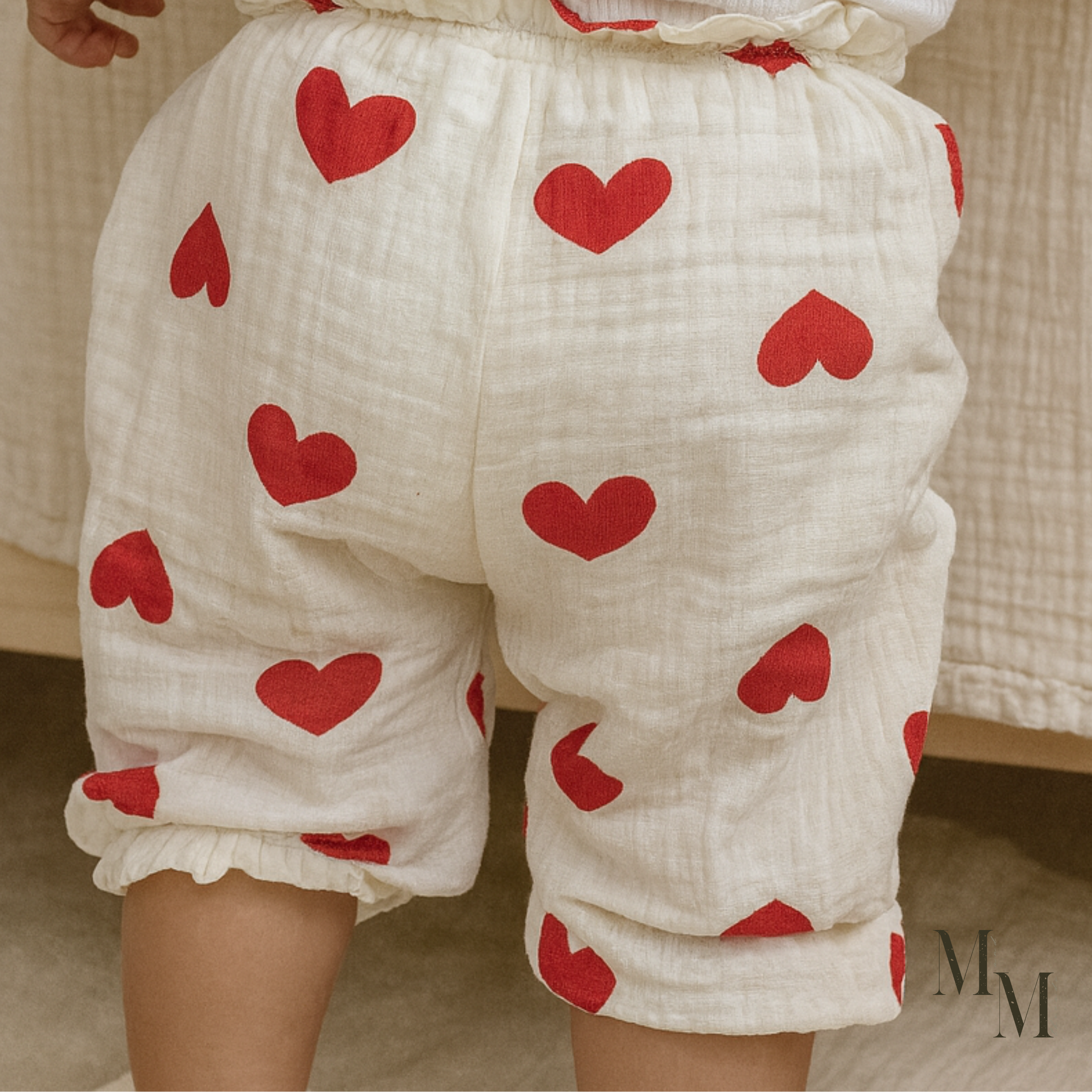 Wrinkle Cotton Long Pants