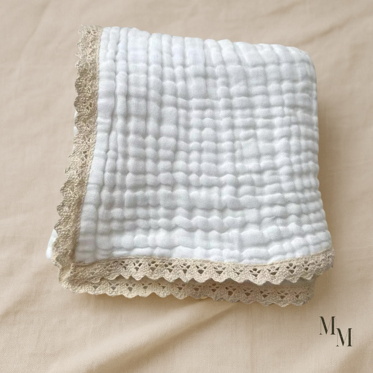 Lace Trim Baby Blanket