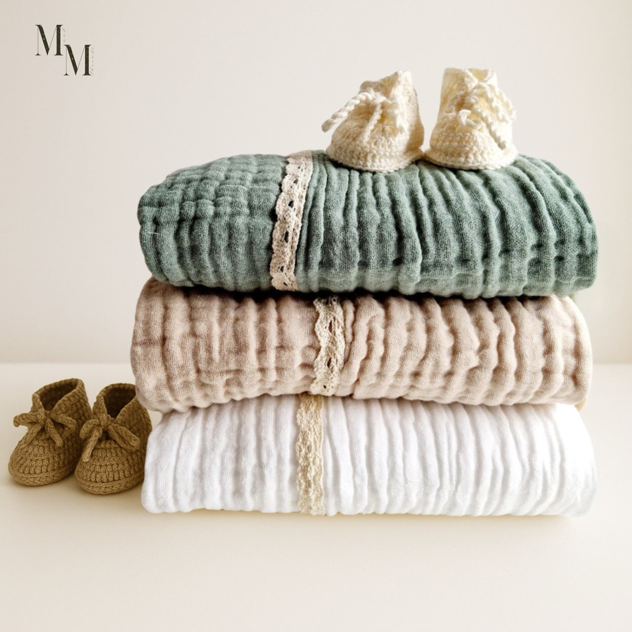 Lace Trim Baby Blanket