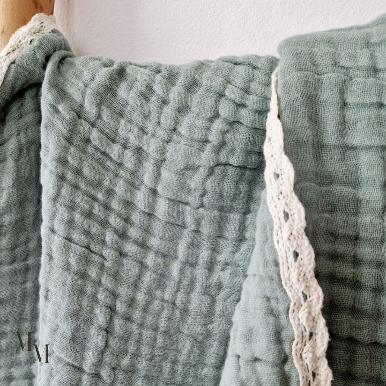 Lace Trim Baby Blanket