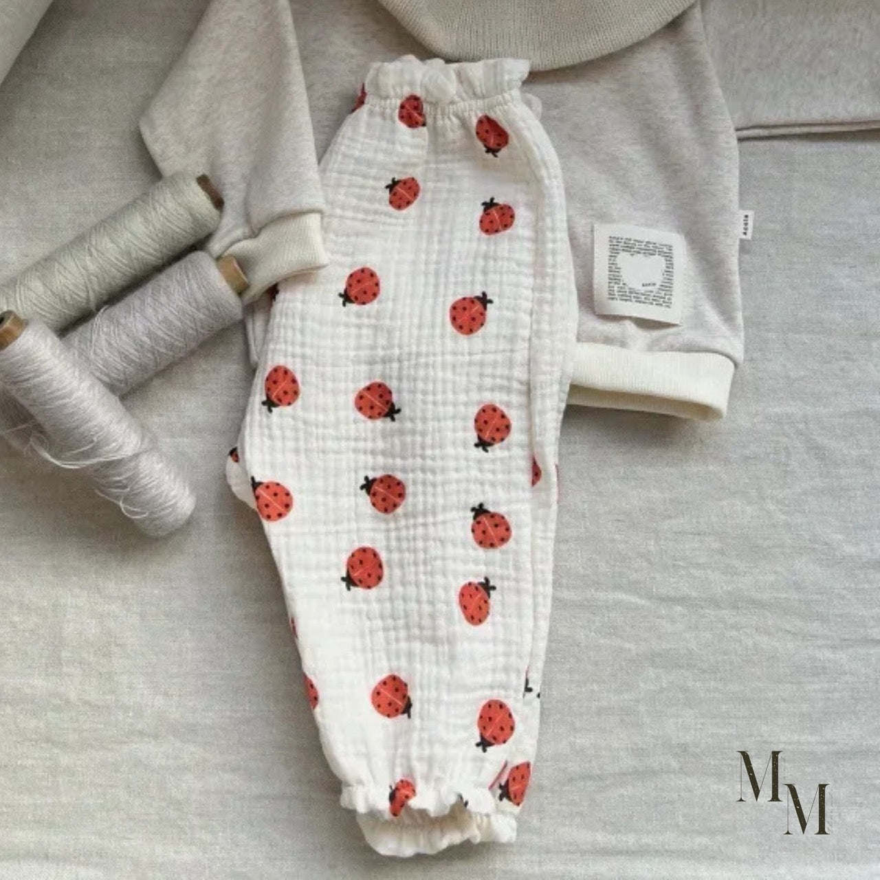 Wrinkle Cotton Long Pants