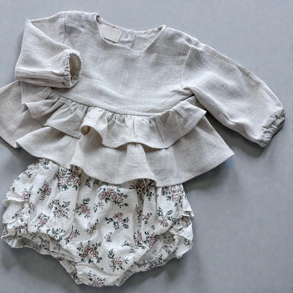 Long Sleeve Ruffle Set