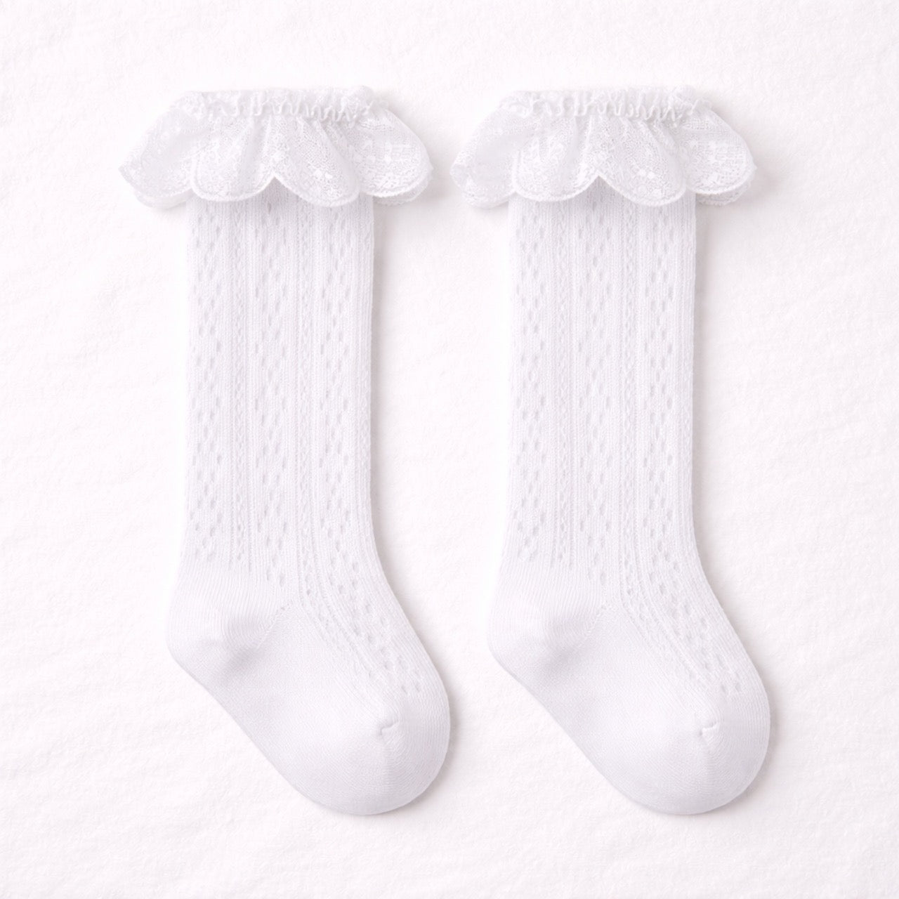 Bows and Lace Knee High Socks