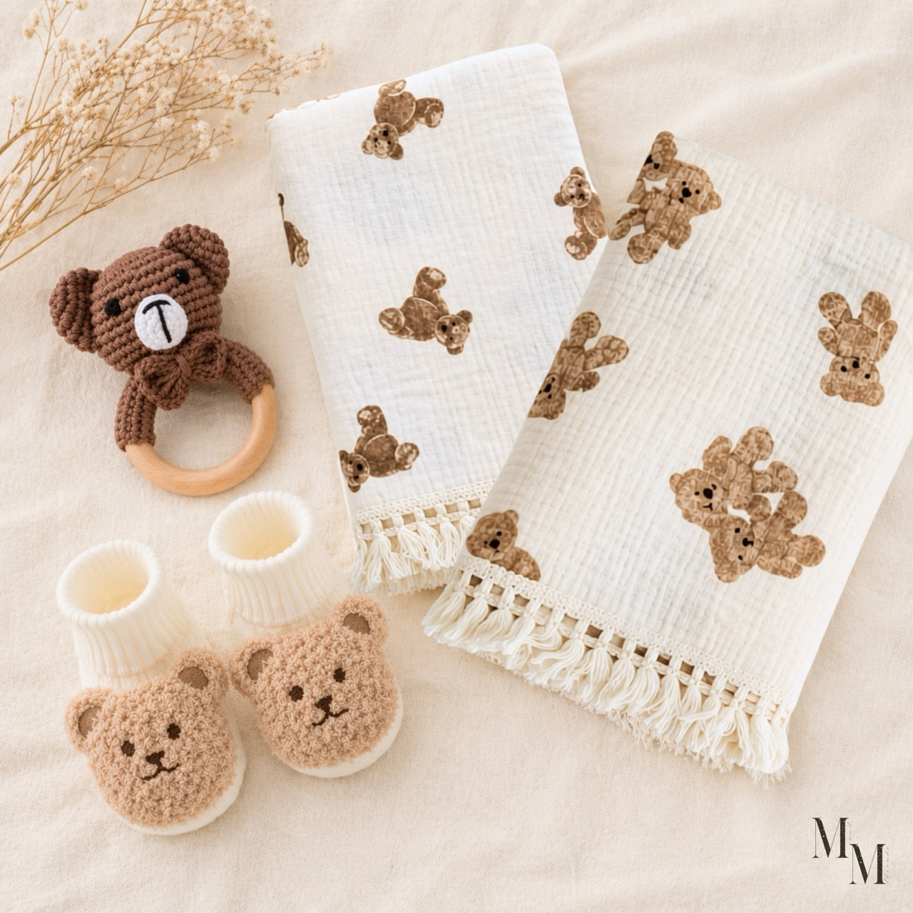 Teddy Bear Blanket Gift Set