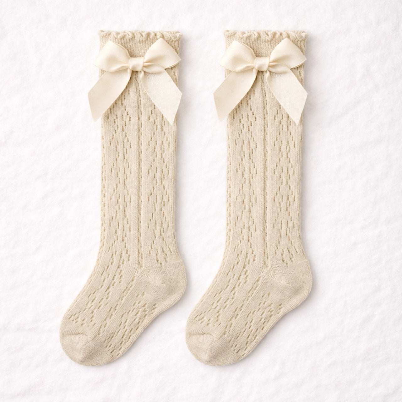 Bows and Lace Knee High Socks