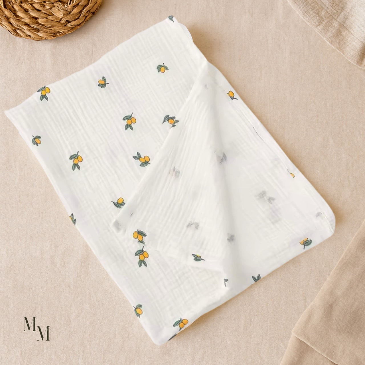 Muslin Cotton Blankets and Swaddles - 80x65cm