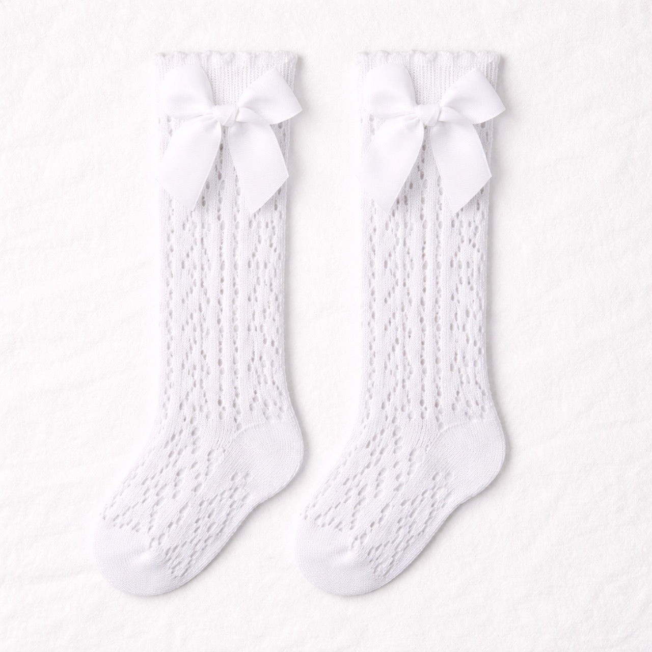 Bows and Lace Knee High Socks