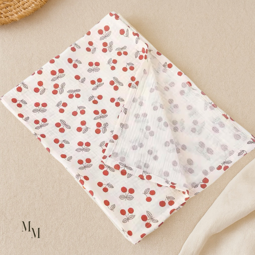 Muslin Cotton Blankets and Swaddles - 80x65cm