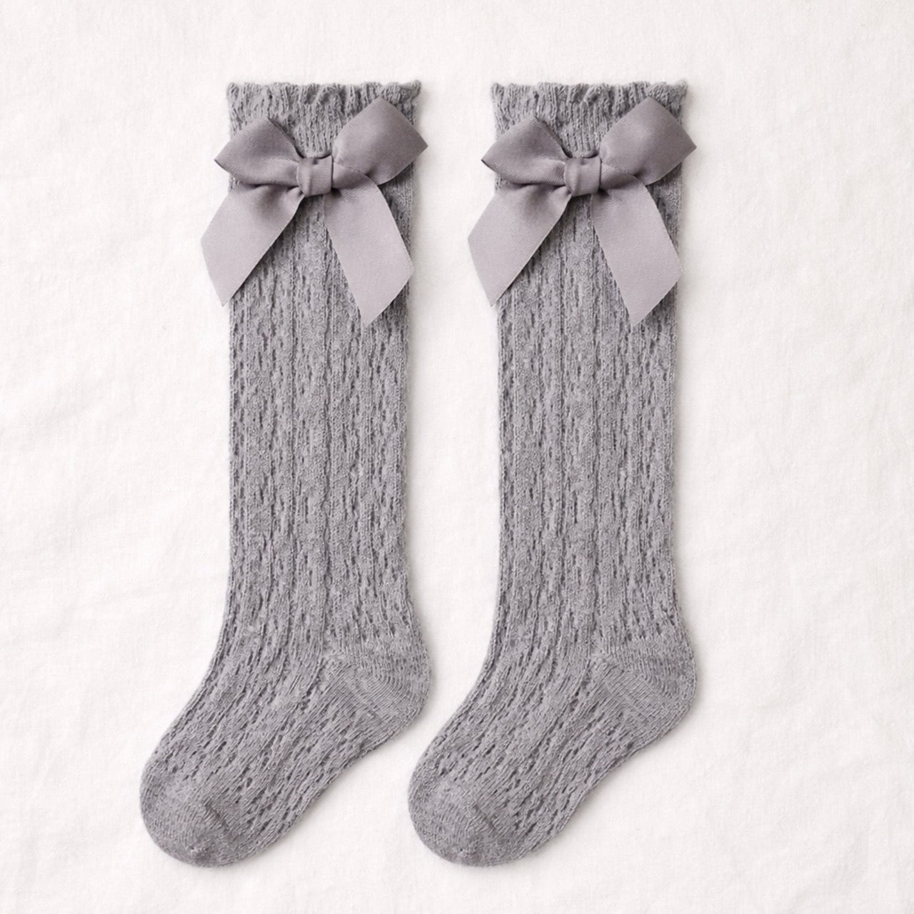 Bows and Lace Knee High Socks