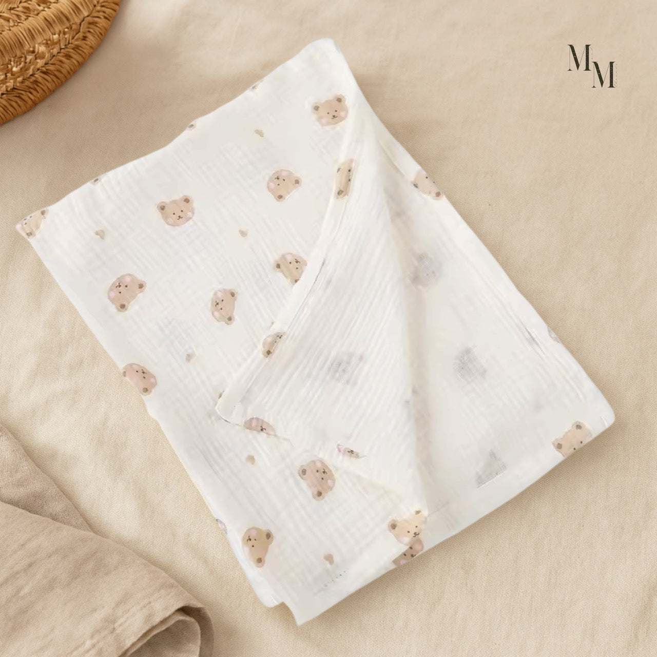 Muslin Cotton Blankets and Swaddles - 80x65cm