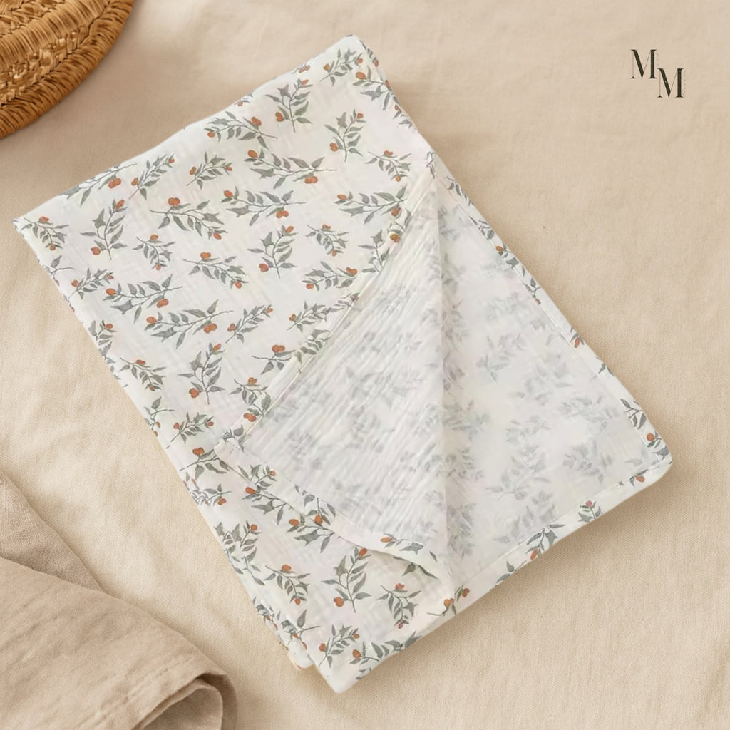 Muslin Cotton Blankets and Swaddles - 80x65cm