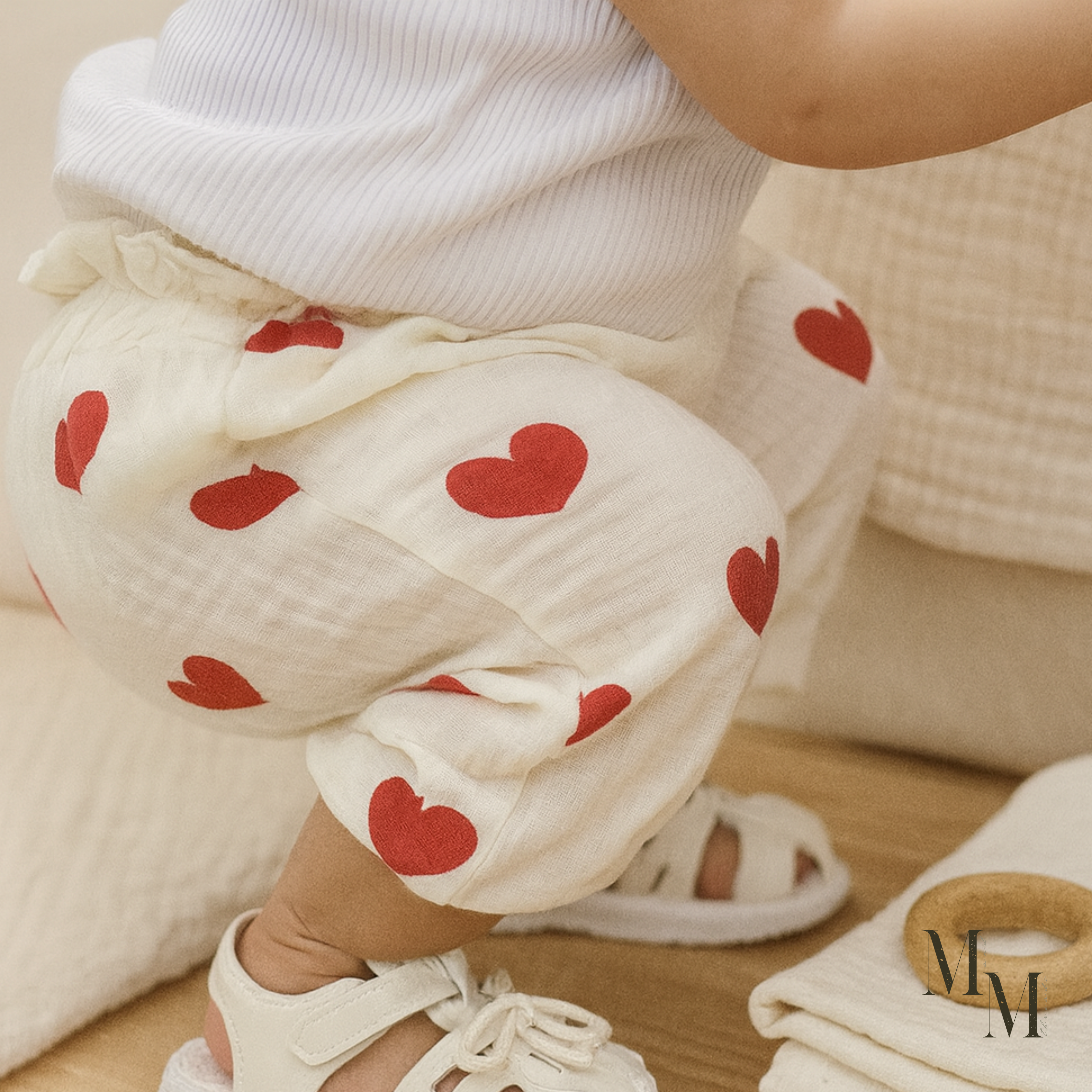 Wrinkle Cotton Long Pants for Boys