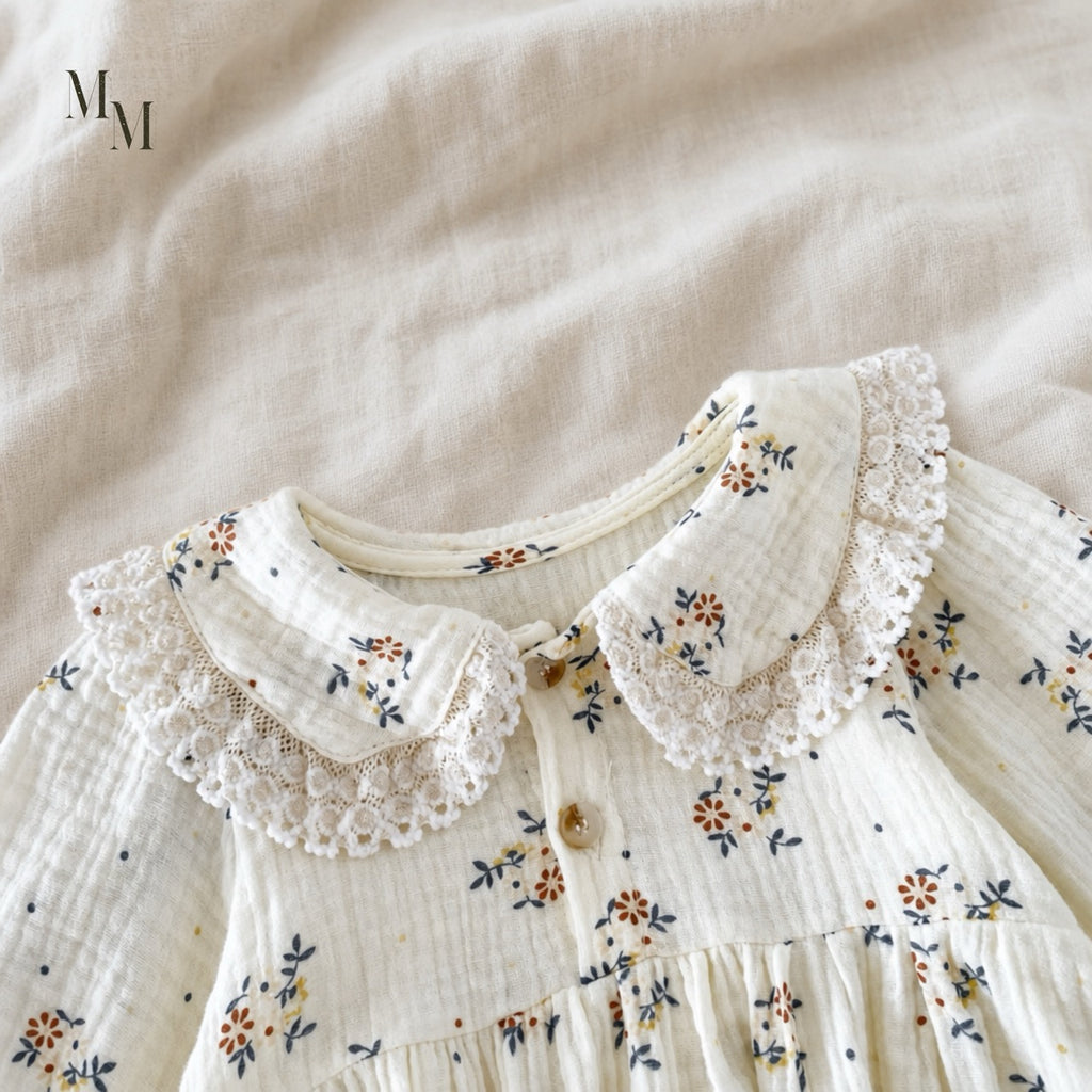 Vintage Romper With Matching Bonnet