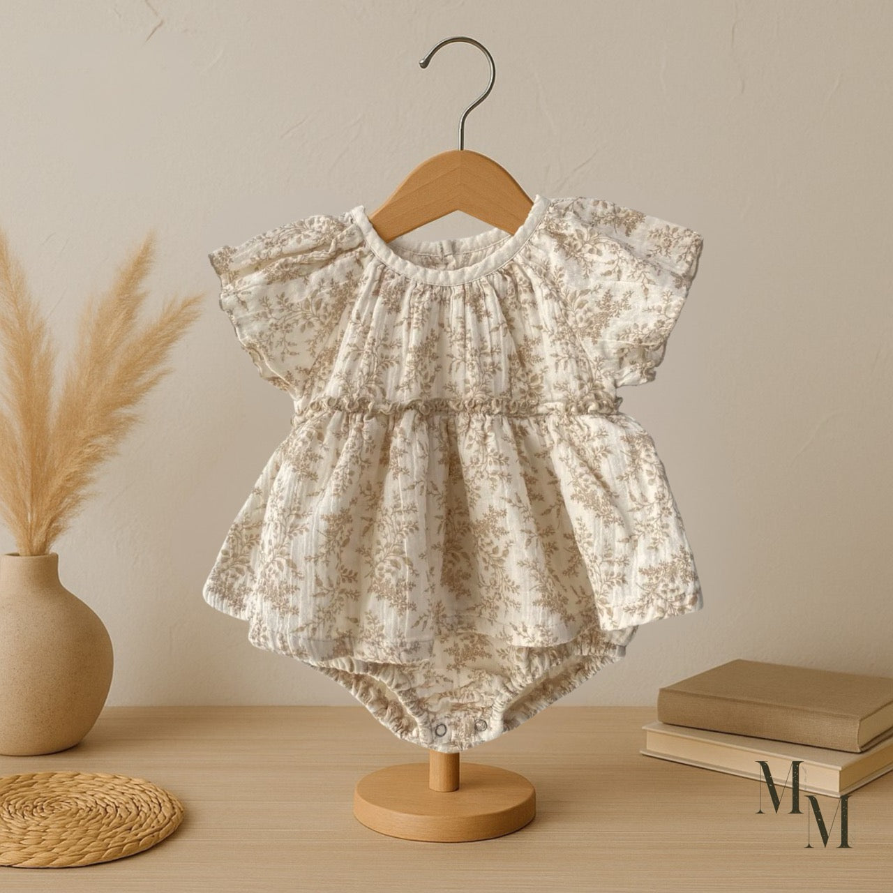 The Eva Romper Dress - 100% Cotton Baby Romper