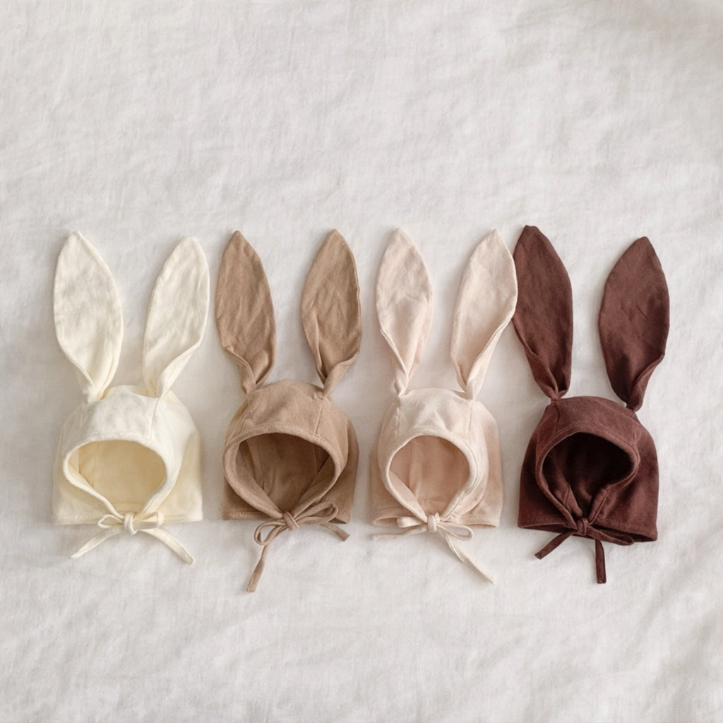 Cotton Bunny Ear Bonnet