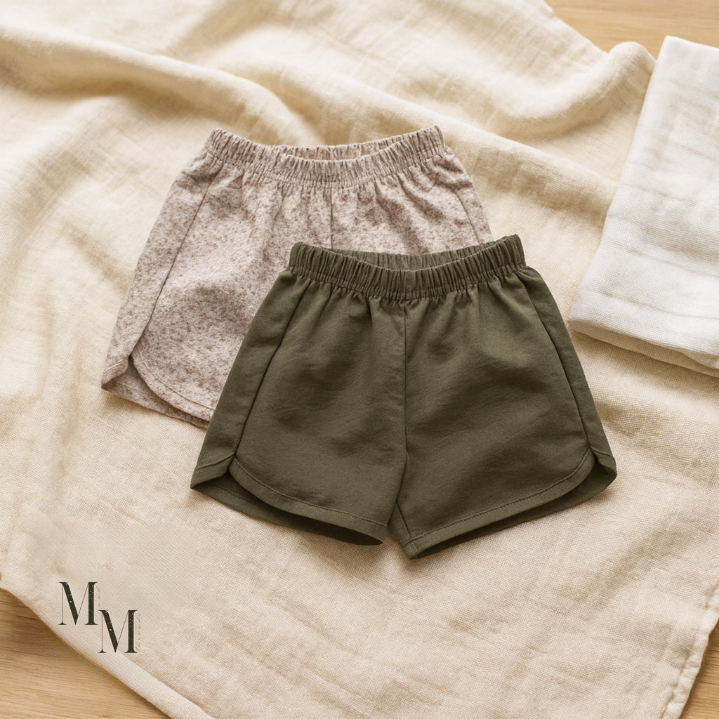 Cotton Summer Shorts For Baby Girls and Toddlers