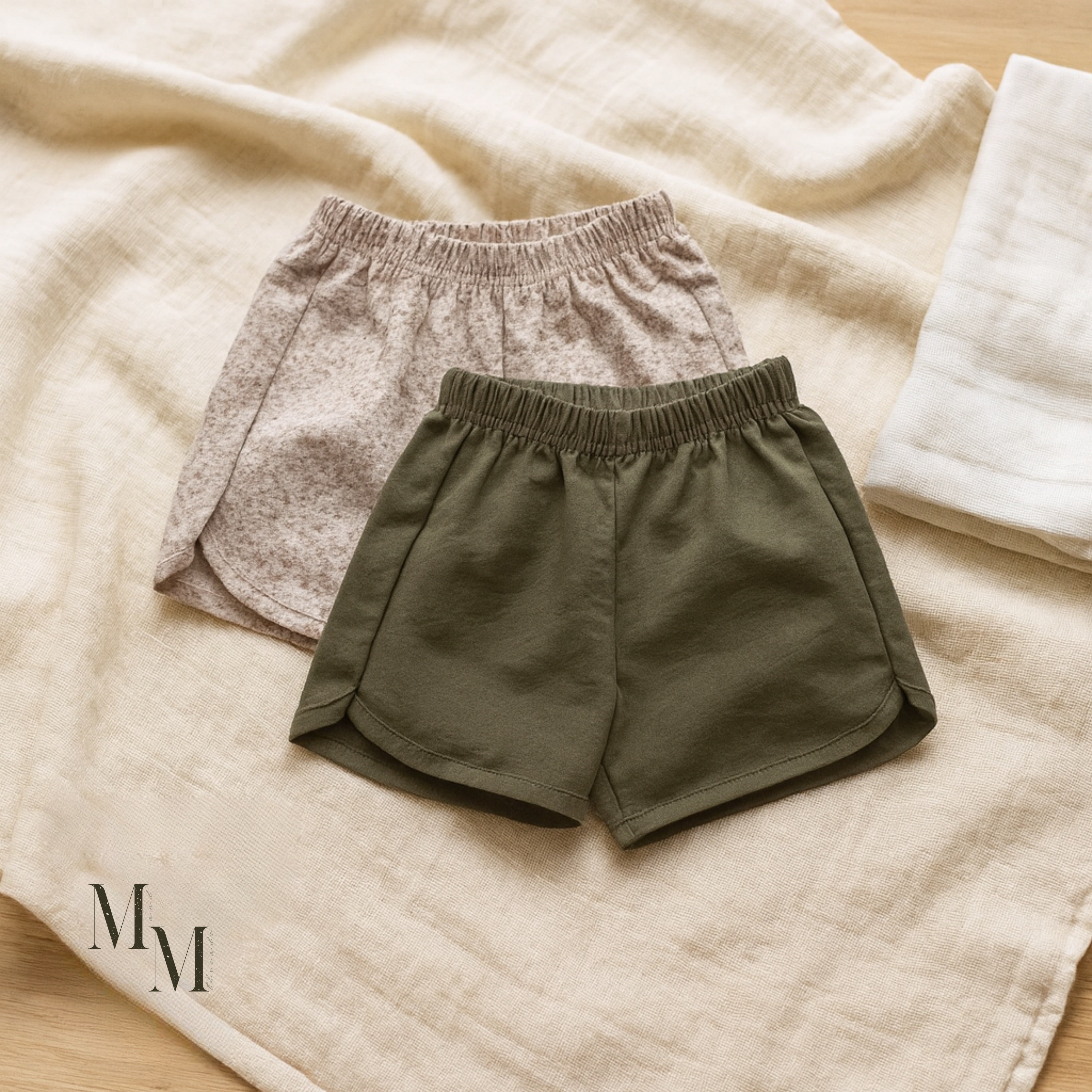 Cotton Summer Shorts For Baby Girls and Toddlers