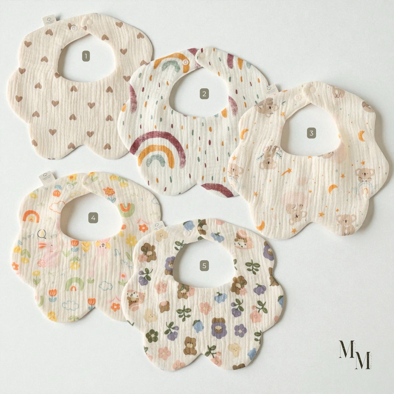 Muslin Cotton Baby Bibs