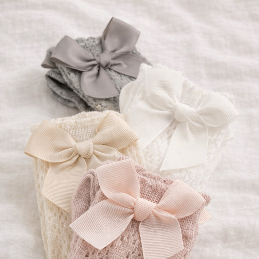 Bows and Lace Knee High Socks