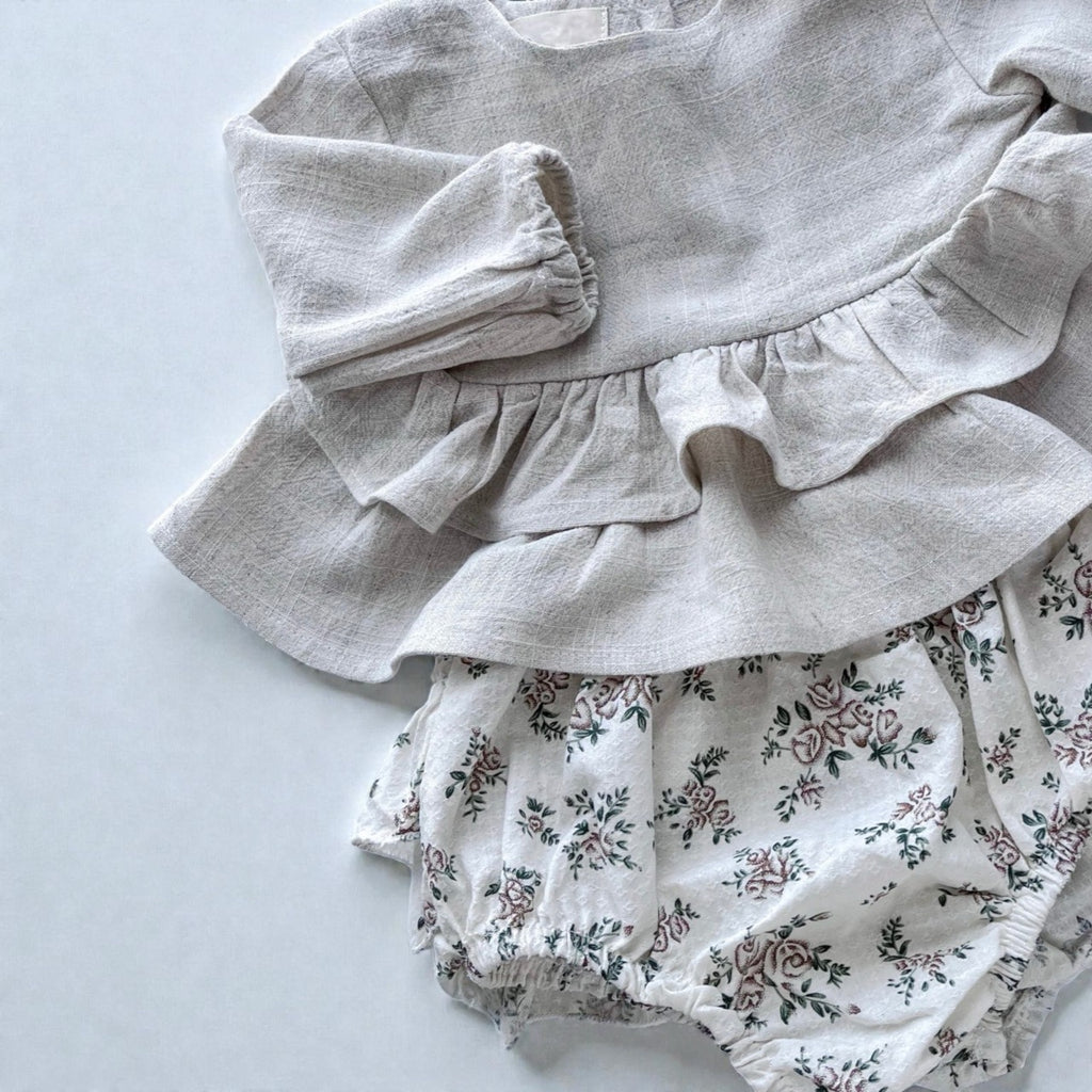 Long Sleeve Ruffle Set