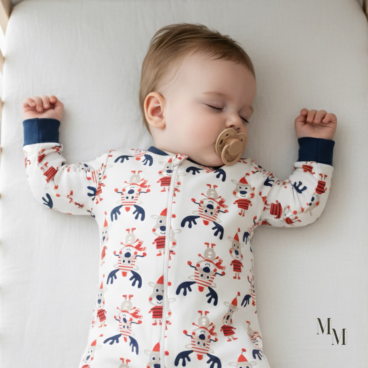 Cotton Christmas Onesie 3 Pack