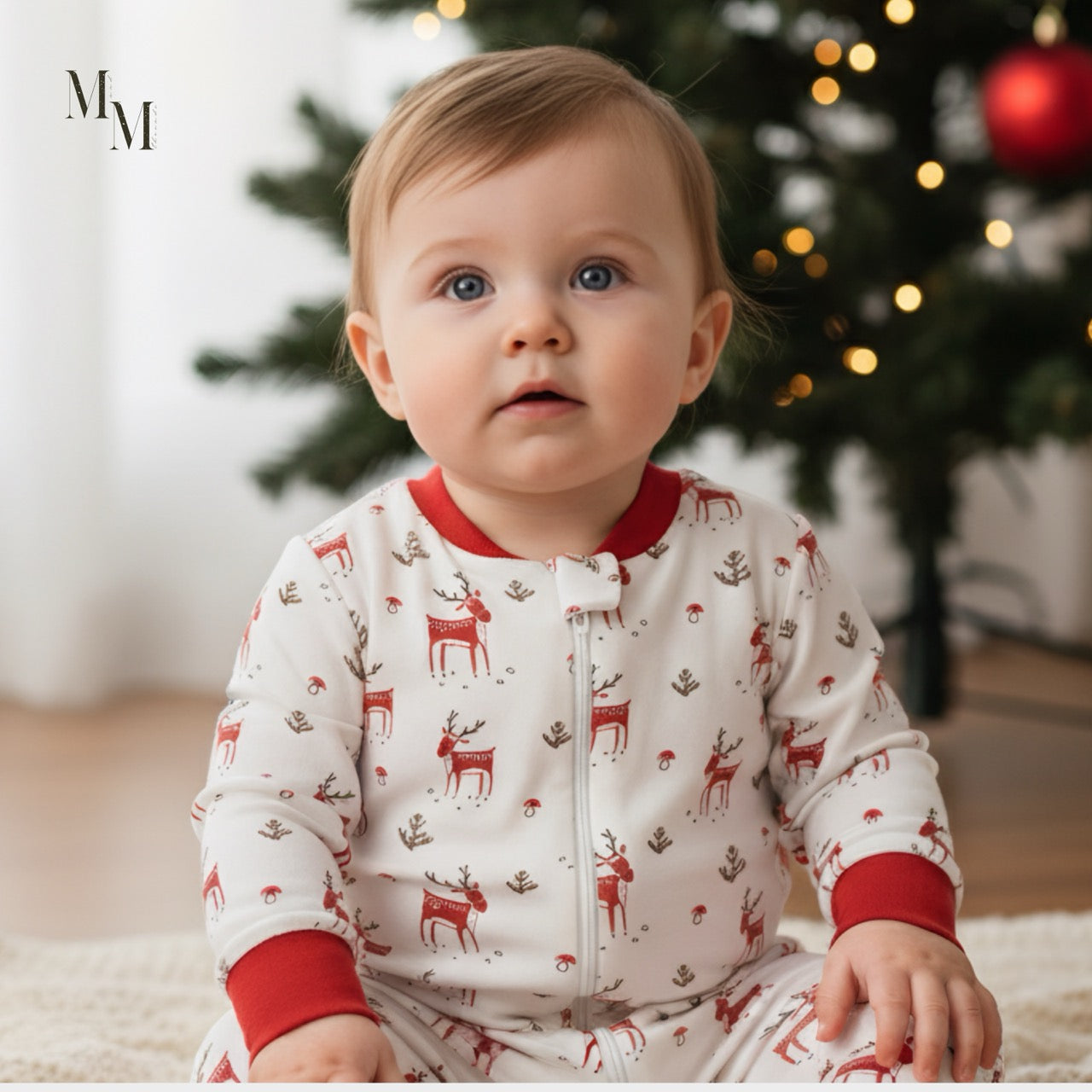 Cotton Christmas Onesie 3 Pack