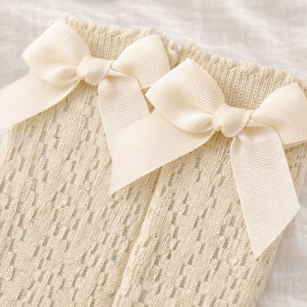 Bows and Lace Knee High Socks
