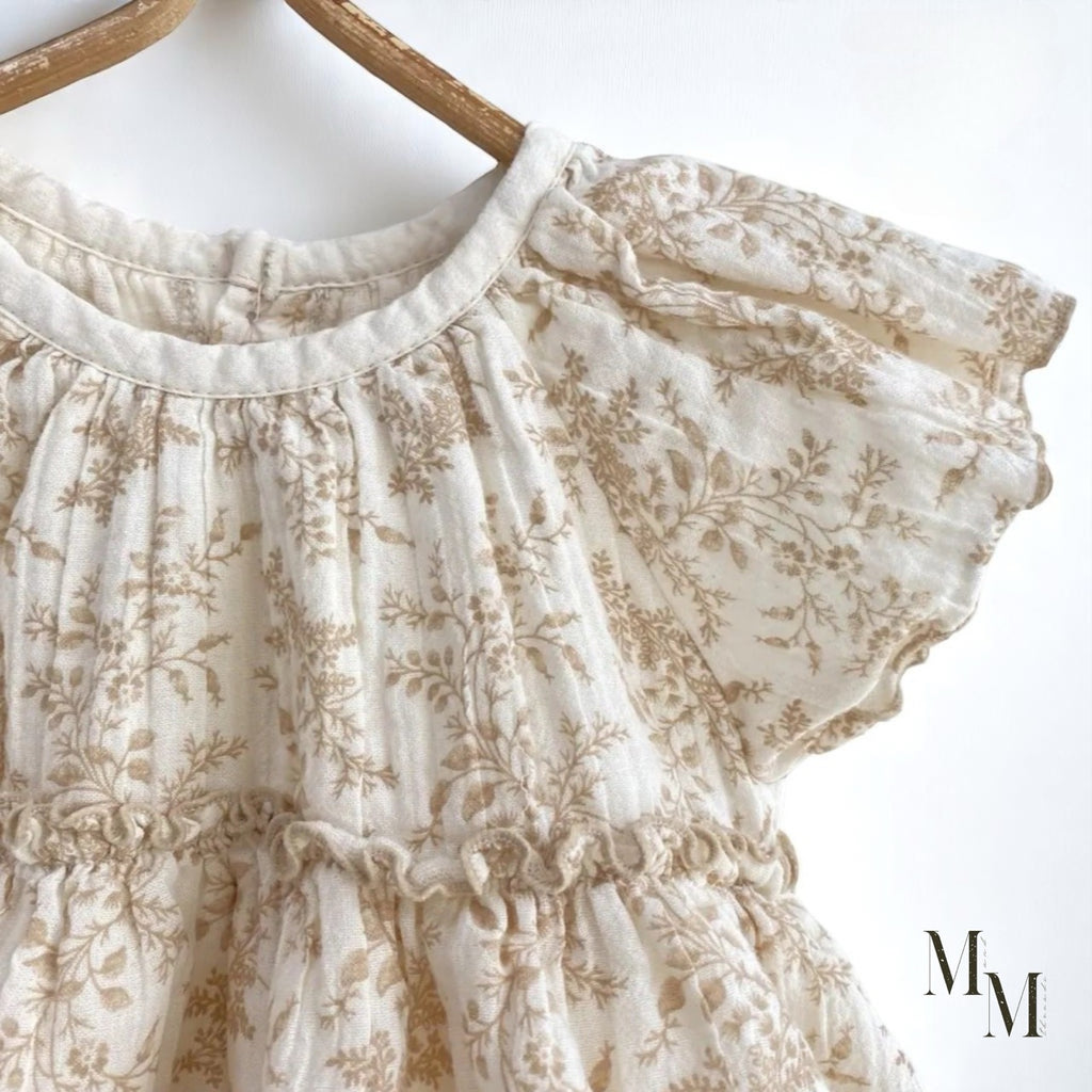 The Eva Romper Dress - 100% Cotton Baby Romper