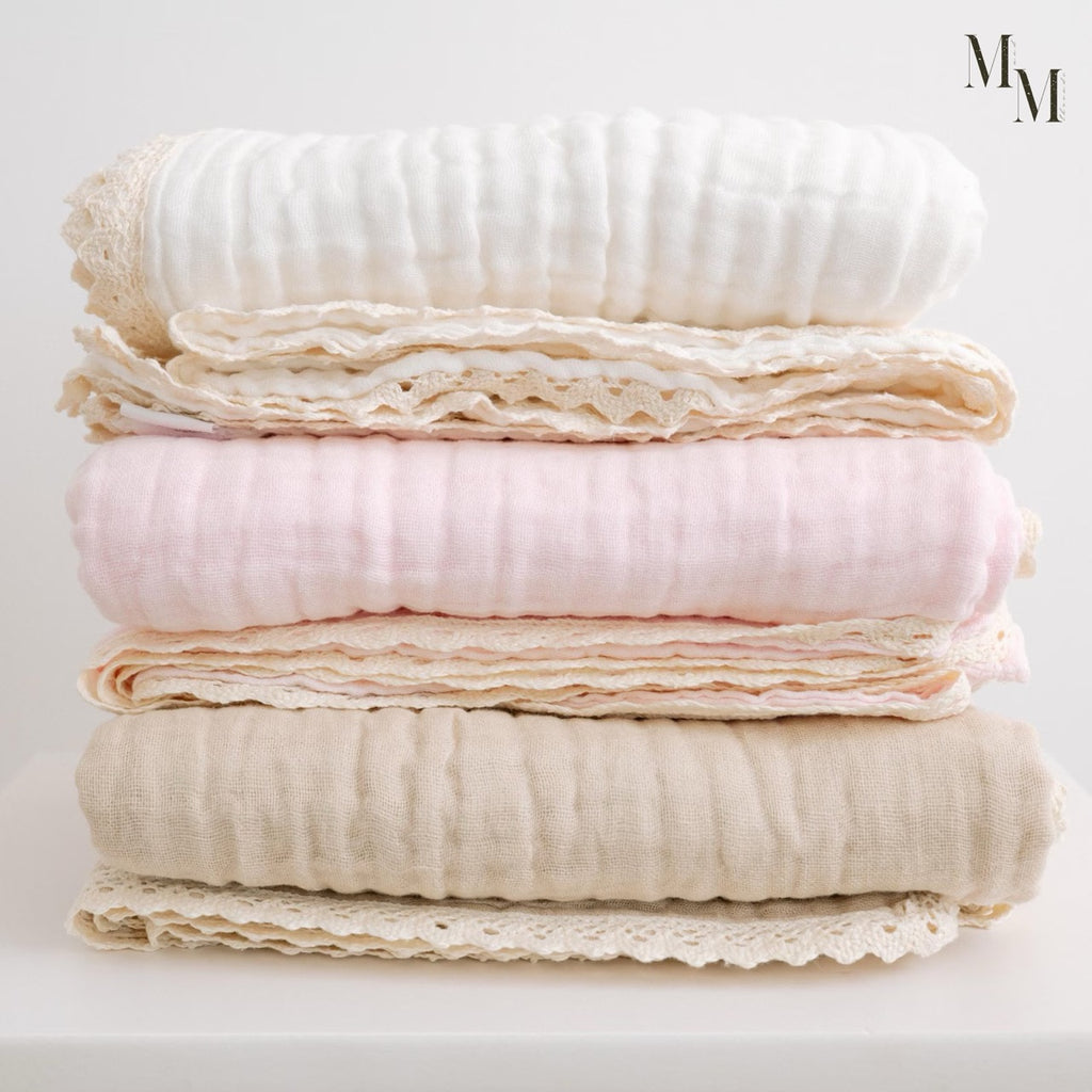 Lace Trim Baby Blanket