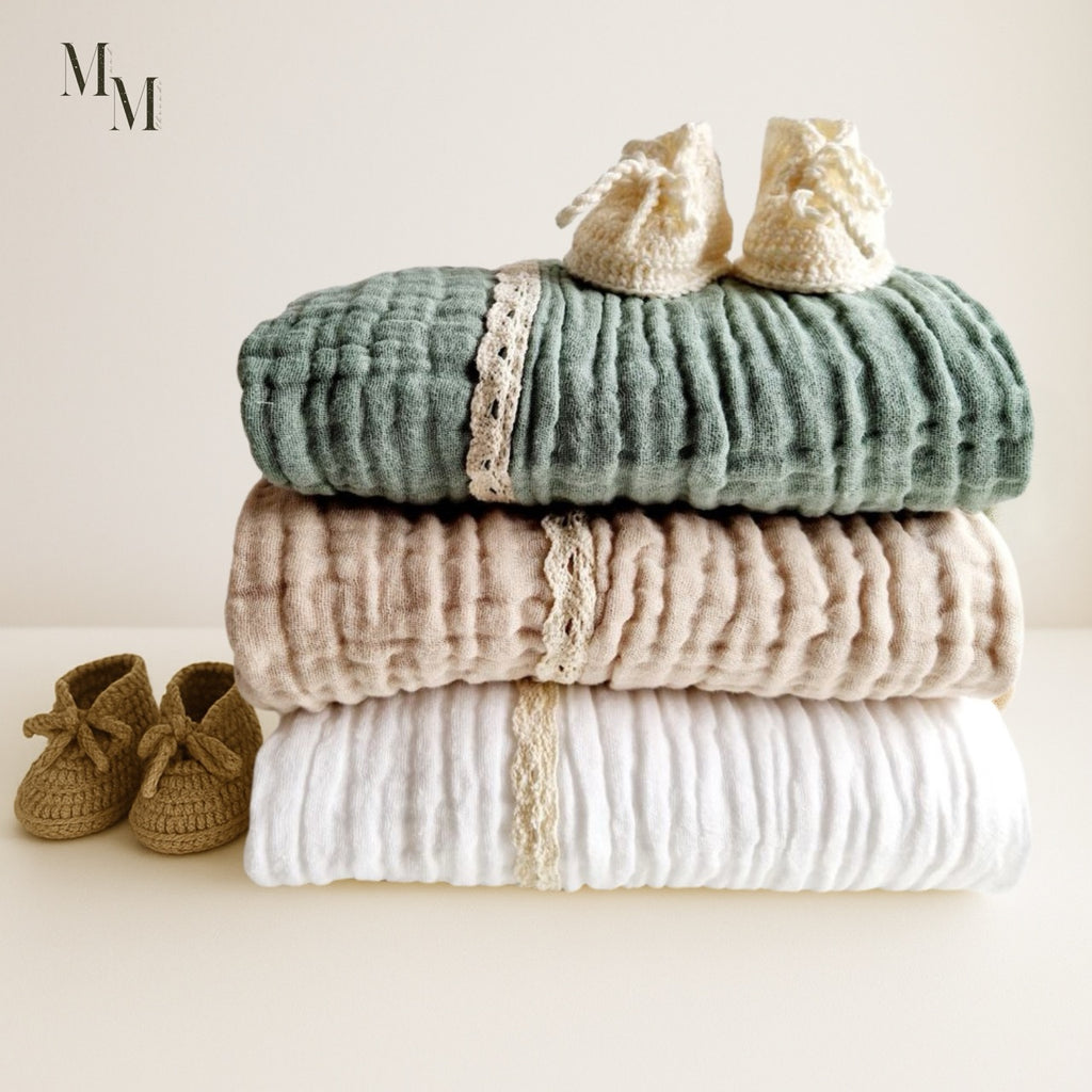 Lace Trim Baby Blanket