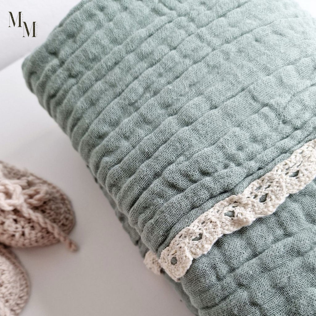 Lace Trim Baby Blanket