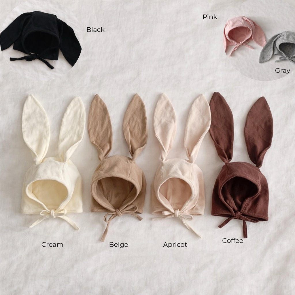 Cotton Bunny Ear Bonnet