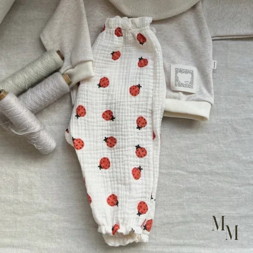 Wrinkle Cotton Long Pants for Boys